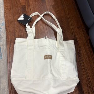 Adidas Off-White Canvas Tote